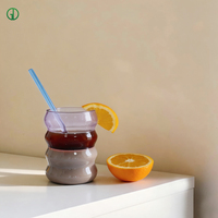 Tasse en verre coloré résistant à la chaleur 200 ml, mug à café en verre borosilicate bicolore, verres à boire personnalisables avec logo, articles de boisson