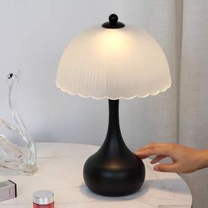 Nordic Retro Table Lamp Simple Girly Warm American Style Bedside Night Lamp Dimmable E12 <b>Bulb</b> Flexible Plug-In for Bedroom Home - Product Image 1