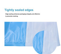 Pochette de stérilisation jetable en papier-plastique transparente, résistante aux déchirures, haute pression, personnalisée, de qualité supérieure pour la protection médicale