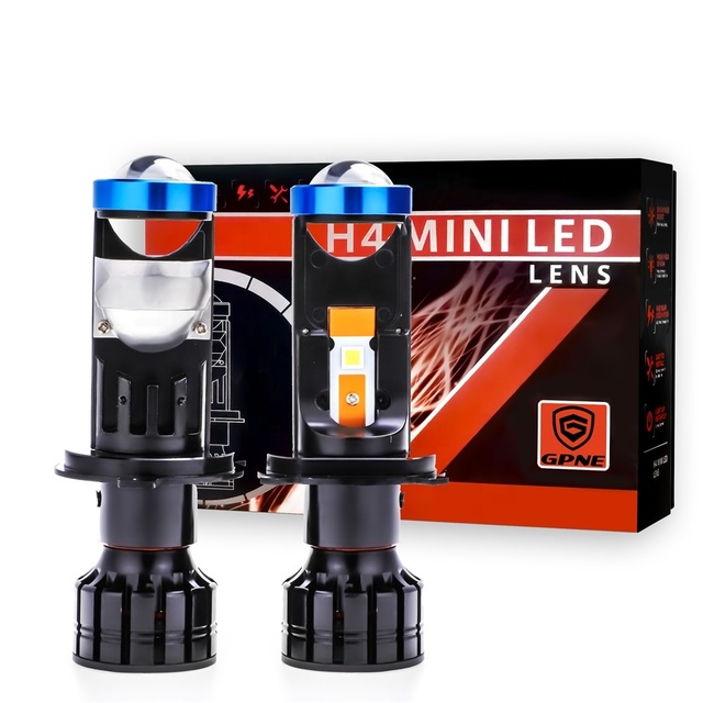 GPNE M5 Mini H4 Led Headlight Mini Projector Lens Bulb for Car Motorcycle