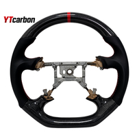 Volant de course personnalisé en fibre de carbone véritable YTcarbon pour Pajero MK4 4X4, pièces automobiles tout-terrain, accessoires intérieurs de voiture
