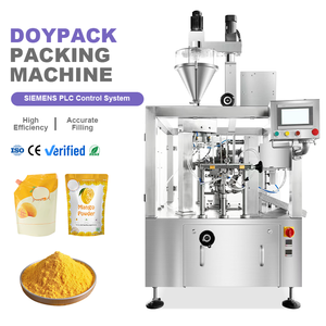 เครื่องบรรจุผงมะม่วงแบบไฟฟ้า PLC สำหรับบรรจุภัณฑ์อาหารแบบ Doypack เครื่องบรรจุและปิดผนึกซองแบบตั้งได้สำหรับผงผลไม้ - Product Image 1