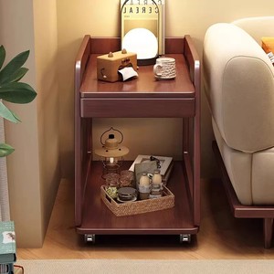 <span class=keywords><strong>Table</strong></span> basse nordique moderne en bois massif, meuble d'appoint <span class=keywords><strong>de</strong></span> canapé, <span class=keywords><strong>table</strong></span> <span class=keywords><strong>de</strong></span> chevet <span class=keywords><strong>à</strong></span> <span class=keywords><strong>roulettes</strong></span>, chariot <span class=keywords><strong>à</strong></span> pousser, pour appartement et hôtel, écologique - Product Image 4