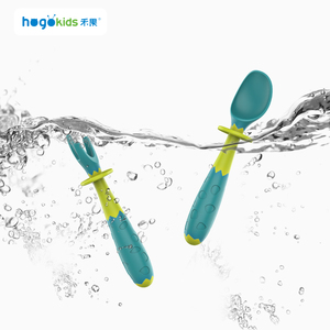 Juego de utensilios de cuchara y tenedor retorcidos sin Bpa no tóxicos para niños - Product Image 6