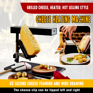 Clips de machine thermofusible à fromage Chauffe-fromage électrique Fondeur de fromage réglable commercial <span class=keywords><strong>Raclette</strong></span> Grill <span class=keywords><strong>Suisse</strong></span> - Product Image 2