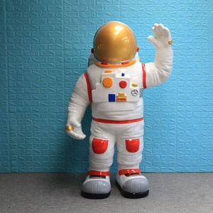Sculpture d'astronaute lumineuse, statue d'astronaute grandeur nature en fibre de verre, accessoire pour centre commercial et exposition Planète - Product Image 3
