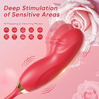 Jouet chaud 2 en 1 pour femmes vibrateur langue lécheur jouets pour adultes bouche lèvres vibrateur modes oscillants stimulation des mamelons