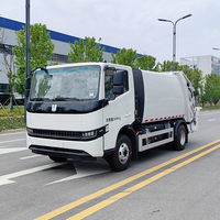 Camion compacteur de déchets électrique Geely 6 m³ 4x2 à compression bidirectionnelle, commande CAN, faible bruit, autonomie 260 km, fourni par l'usine