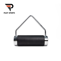 Poignées de musculation professionnelles en acier robuste PILOTSPORTS pour machines à câbles, barre rotative pour bras de fer, support de charge