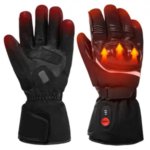 Touchscreen Custom Waterproof Man's PU Outdoor Motocross Breathable Heated Motorcycle Gloves for Riding