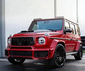 New High Quality Front Rear Bumpers Kit Class W464/W463 G500 G55 G63 Brabu Style Wide Body 2019-2020 Black <b>Paint</b> Screw-On - Product Image 2