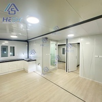 Maison mobile moderne préfabriquée prête à l'emploi 20 pieds 40 pieds, 2, 4 ou 5 chambres, conteneur extensible à vendre