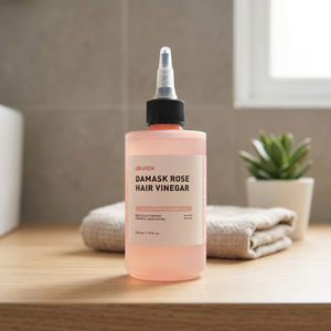 Vinaigre capillaire coréen à la rose de Damas 210ml, biologique, végétalien, sans cruauté, antichute, lissant, pour la prévention de la chute des cheveux et le soin du cuir chevelu - Product Image 2
