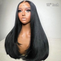 Perruques sans colle transparentes 9x6 HD Swiss Lace avec fermeture sur le devant Perruques de cheveux humains brésiliens naturels bruts avec nœuds blanchis