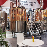 Micro-brasserie de bière 1000l avec cuivre rouge