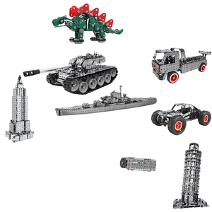 Jeu de construction métallique à assembler soigneusement, modèle militaire en alliage, vis et écrous, puzzle 3D tridimensionnel, ensemble premium - Product Image 3