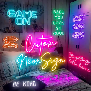 Custom Dimmable <b>LED</b> RGB Neon Lights Signs Personalized 3D Neon Wall Decor for Bar Bedroom Company Logo Name Office Use - Product Image 3
