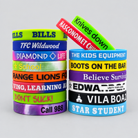 Bracelets en silicone arc-en-ciel colorés personnalisés en usine, activés par la musique, pour les festivals