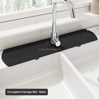 Tapis de robinet en Silicone pour évier de cuisine, nouveauté, vente chaude, collecteur d'eau, tapis absorbant, tapis de robinet en Silicone pour évier de cuisine