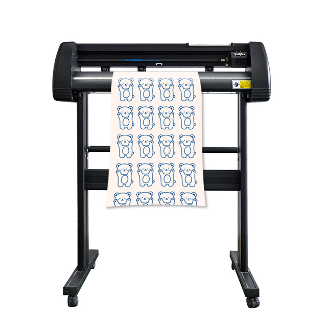 High Accuracy 72cm Auto Cutting Plotter Fast Speed High Quality Vinyl Cutting Machine Sticker Trademark with Software