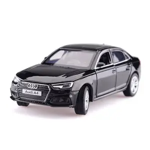 JKM Model High Classic White Diecast 1/32 Scale Cars A4 Real Car Models Diecast for Gift, Collection