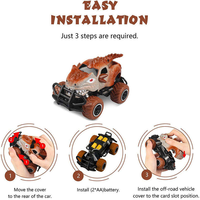 Jouets en gros les plus vendus : Voiture télécommandée mini dinosaure, voiture dinosaure de dessin animé, cadeau pour enfants, jouets de voiture RC