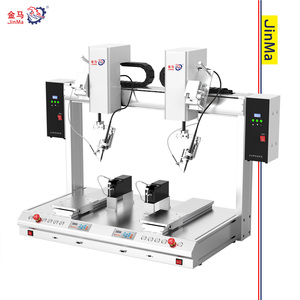 Robot de soudage industriel de haute précision, double station, moteur PLC, marque Jinma, vitesse 500 mm/s, 3 axes, point à point, neuf - Product Image 1
