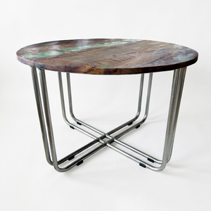 Industrial Modern Eco-Friendly Easy to Clean Coffee <b>Table</b> <b>with</b> <b>Storage</b> Iron Metal & Wood for Home Bedroom Entry or Hall Use - Product Image 1