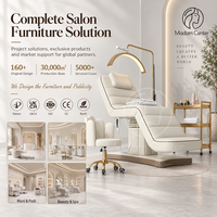 Madamcenter Promotion Lit de Beauté Électrique pour Clinique Esthétique, Lit Facial Cosmétique, Ensemble de Lit Clinique, Lit de Salon, Lit d'Esthéticienne