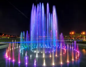 Large Outdoor Decorative Lighted Music Dancing Water Fountain
