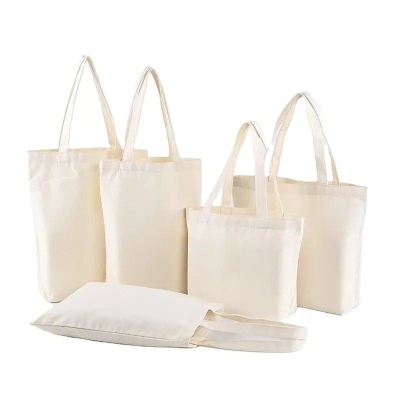 recyclable custom canvas shopping tote bag