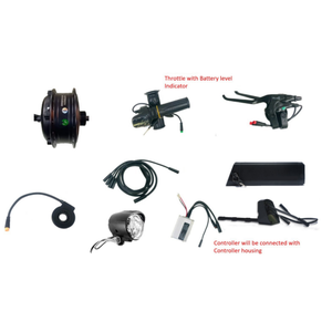 ชุดแปลงจักรยานสามล้อไฟฟ้าแบบเปิดประทุน พร้อมมอเตอร์ฮับ 60V 500W สำหรับผู้โดยสาร ใช้กับยางใหญ่ - Product Image 1