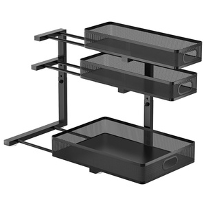 Étagère de <span class=keywords><strong>rangement</strong></span> pour évier de <span class=keywords><strong>cuisine</strong></span> YOTO, sur pied, pour assaisonnements, <span class=keywords><strong>meuble</strong></span> de <span class=keywords><strong>rangement</strong></span> multifonctionnel à trois niveaux en métal pour la maison - Product Image 5
