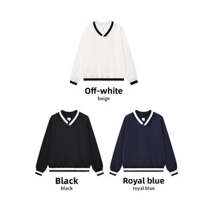 Pull court décontracté à col en V pour garçon, style preppy britannique, 380G, coton, inspiré du style Old Money - Product Image 6