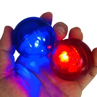 Balles rebondissantes en caoutchouc flash avec logo personnalisé imprimé LED 1.85 pouces 2.4 pouces de diamètre pour cadeau promotionnel de spectacle événement