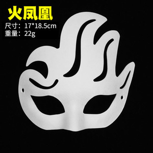 Halloween DIY Ópera de Pekín Máscaras de fiesta pintadas a mano Pulpa en blanco Cara completa Media cara para hombres Mujeres <span class=keywords><strong>Facebook</strong></span> Cat Fox Máscaras para - Product Image 6