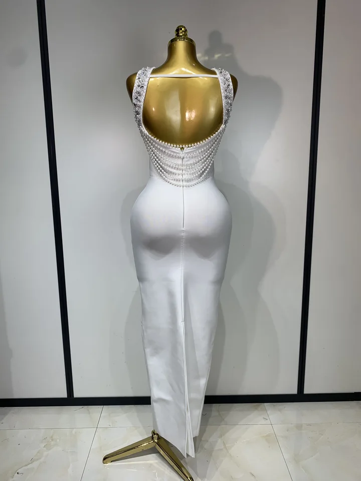 long sleeve backless knit dress Sexy Hollow Out Backless Knitted Dress Fashion Women Long Sleeve Lace Up Mix Dresses 2023 Female Elegant Beach Holiday Robes