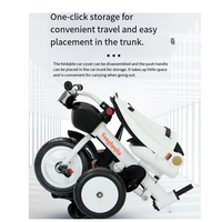 Tricycle pour enfants XCD XCD-1688, 1-6 ans, grand vélo à pédales pour bébé, poussette en métal avec auvent pare-soleil pour la maternelle