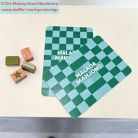 Mélangeur de cartes en plastique PP pour jeu de Mahjong américain, design de marque, bord festonné/droit