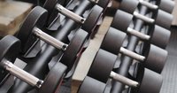 Haltères en métal polyuréthane BYT pour salles de sport commerciales, 2,5 kg à 50 kg, noirs, durables, haute spécification pour la musculation