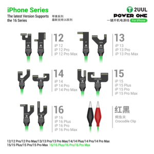 2UUL 16-en-1 Câbles d'alimentation multifonctions <span class=keywords><strong>Android</strong></span> iPhone 8-16 Pro Max Outils <span class=keywords><strong>de</strong></span> réparation <span class=keywords><strong>de</strong></span> <span class=keywords><strong>téléphone</strong></span> portable Équipements Solution en un clic pour - Product Image 6