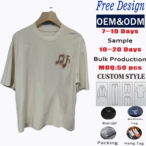 Camiseta de Hombre <span class=keywords><strong>FEAR</strong></span> 100% Algodón, Corte Regular, Casual, Tejido con Patrón, Estilo Urbano de Lujo - Product Image 1