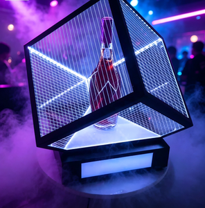 Vitrina LED para Botellas de Vino, Exhibidor de Whisky y Champán, Mueble Iluminado para Licores para Bares, Discotecas y KTV - Product Image 4