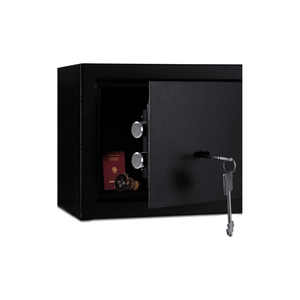 Germany Online Selling Popular Strong Steel Simple Small 20cm Floor Wall Safe <b>Box</b> Furniture Safe with Key <b>Lock</b> 2pcs Keys - Product Image 4