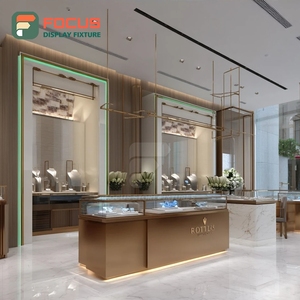 Meubles de magasin de bijoux de luxe sur mesure, finition stratifiée, vitrine pour espace boutique - Product Image 5