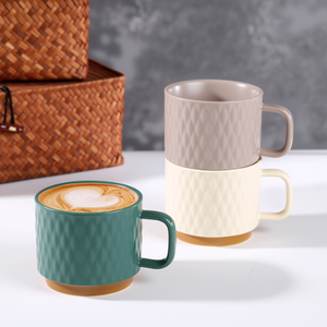 Customized High Aesthetic Modern Design Ceramic Porcelain Coffee <b>Mug</b> Dishwasher Microwave Safe Food Safe <b>Reusable</b> BSCI Certified - Product Image 2