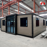 Maison en conteneur extensible de 20 pieds 30 pieds 40 pieds Maison mobile pour hôtel Bureau Villa Hôpital Extérieur