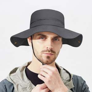 Nouvel Arrivage Chapeau de Pêcheur d'Été d'Extérieur Anti-UV Imperméable Séchage Rapide Respirant à Large Bord Pliable Style Cowboy Bob - Product Image 4