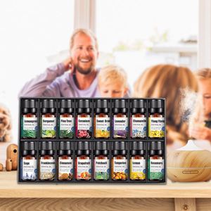 Huile Essentielle Pure <span class=keywords><strong>de</strong></span> Qualité Supérieure 10ml Ylang, Gingembre, Arbre à Thé, Menthe Poivrée, Romarin, Rose – Soin Naturel pour la Peau <span class=keywords><strong>et</strong></span> Massage - Product Image 1