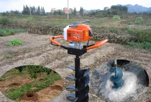 Draagbare elektrische grond gat boor grondboor graven pit machine